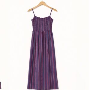 Colorful Striped Smocked Maxi Dress – Flowy, Comfy